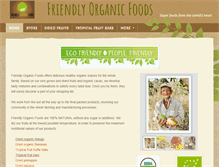 Tablet Screenshot of friendlyorganicfoods.com